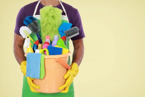 Commercial office cleaning service in a business setting