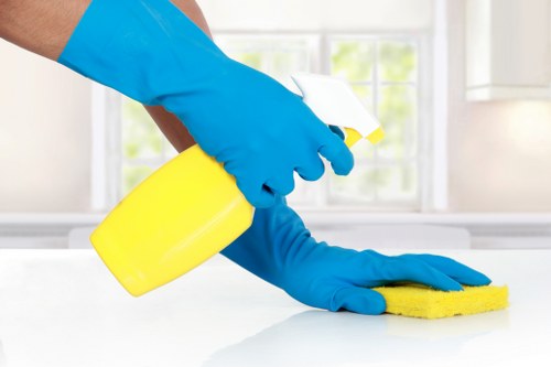 Deep cleaning a kitchen during a one off cleaning service
